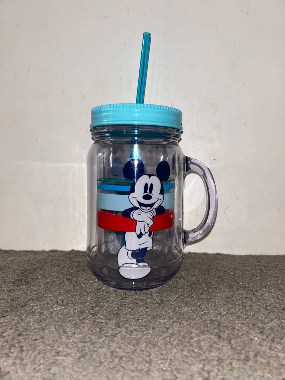 Disney Store Mickey Mouse stripe sipper
